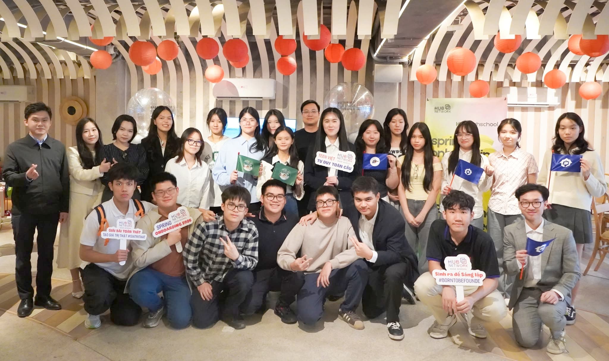 The HUB Network High School community gathered at an event